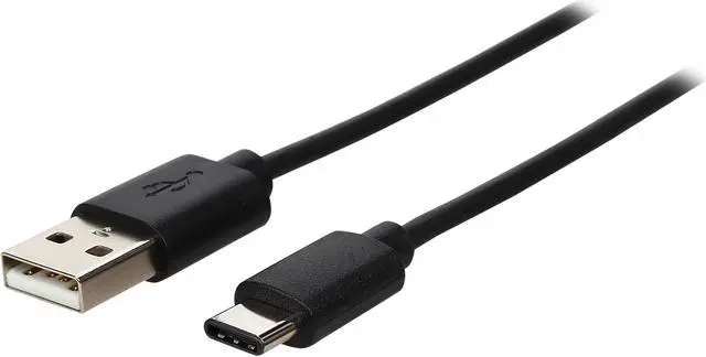 Main image of BYTECC U2CA-1MM Black USB 2.0 Type-C to USB Type A Male cable
