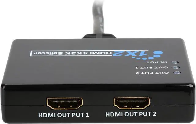 Alt view image 2 of 5 - BYTECC HMSP102KT Pigtail 1 x 2 HDMI 4K2K Amplifier Splitter Full 3D