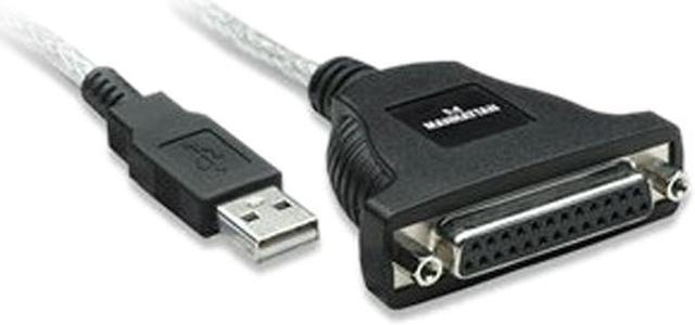 MANHATTAN Model 336581 6 ft. Speed USB to Parallel Printer Male to Printer (Parallel) Cables - Newegg.com