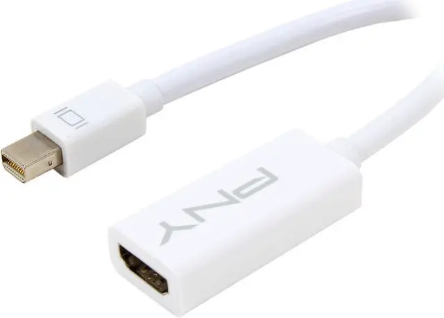Main image of PNY A-DM-HD-W01 Mini DisplayPort (male) to HDMI Adapter (female)
