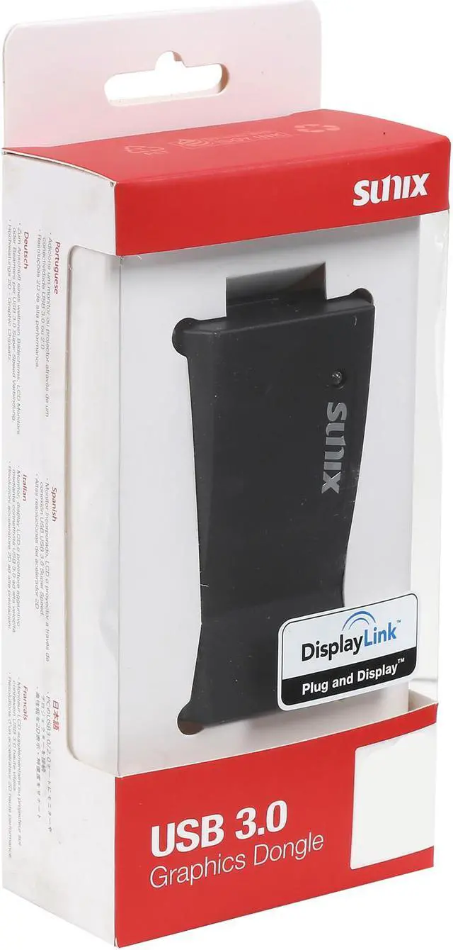 Alt view image 8 of 8 - SUNIX VGA2795 USB 3.0 to DisplayPort Graphics Dongle with 4K Ultra-HD Resolution Support