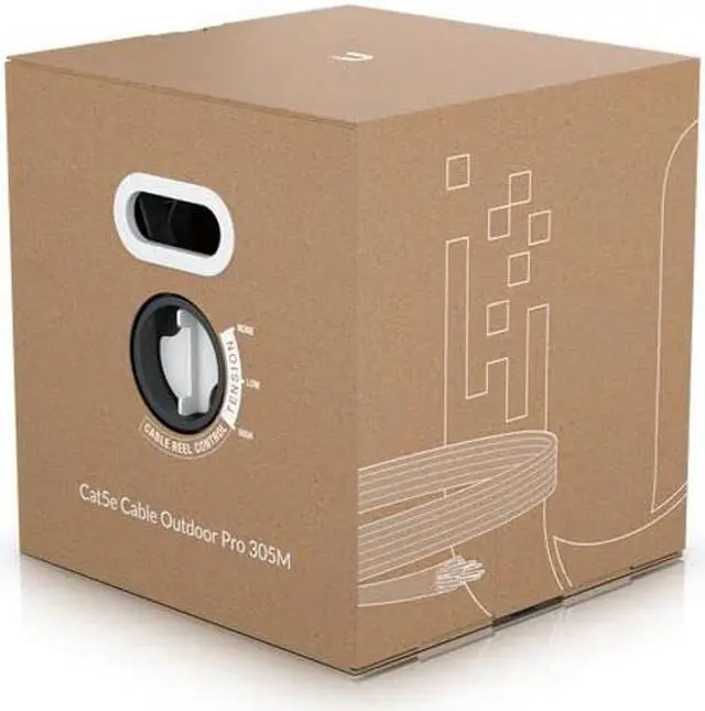 Main image of Ubiquiti Networks UACC Cable Carrier Cat 5e Shielded Outdoor Ethernet Cable (White, 1000')