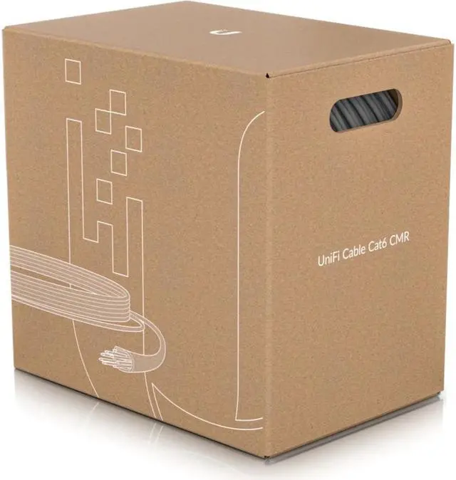 Alt view image 2 of 3 - 1000 ft Category 6 Network Cable for Network Device - First End: Bare Wire - Second End: Bare Wire - 1 Gbit/s - CMR - 23 AWG - White - Ubiquiti UniFi Cable Cat6 CMR Rating