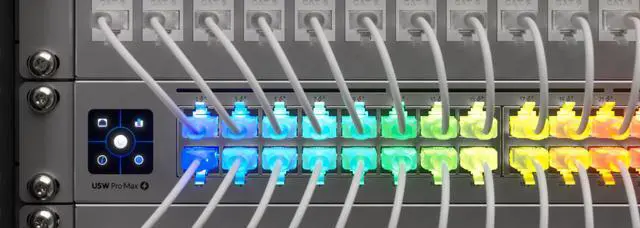 Alt view image 4 of 6 - UniFi Etherlighting Patch Cable 24 Pack. Nano-thin patch cable with a translucent boot designed to show Etherlighting effects when connected to Pro Max switching.