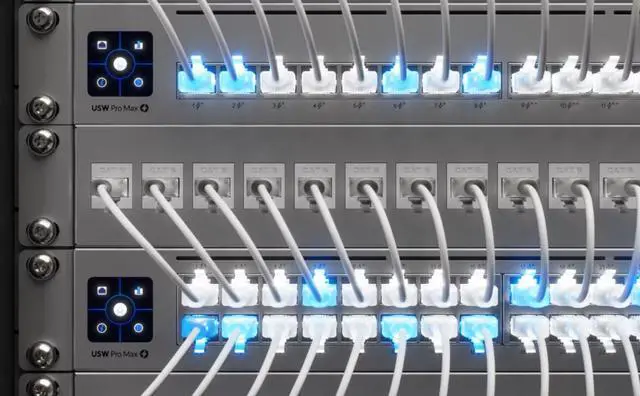 Alt view image 6 of 6 - UniFi Etherlighting Patch Cable 24 Pack. Nano-thin patch cable with a translucent boot designed to show Etherlighting effects when connected to Pro Max switching.