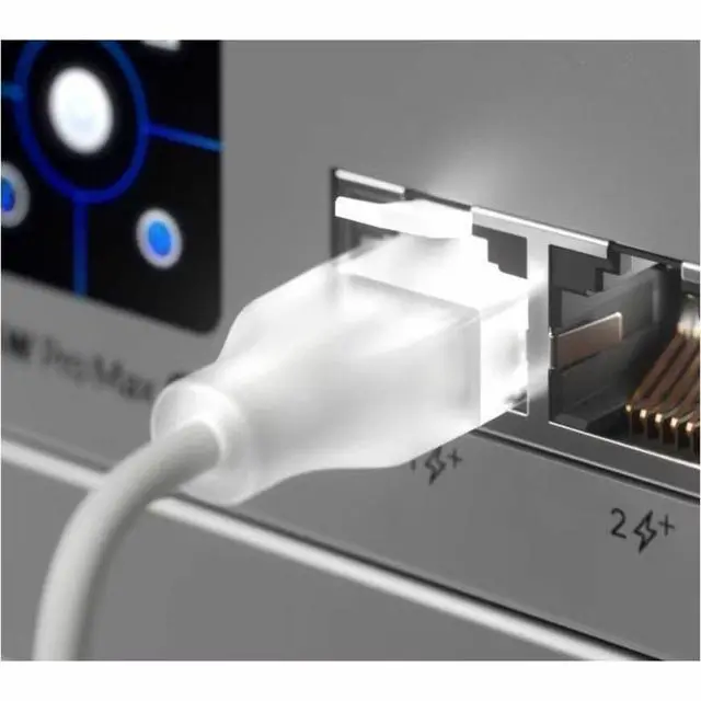 Alt view image 2 of 2 - UACC-Cable-Patch-EL-1M-W 3.28 ft (1 m) Cat Cat 6 White Shielded Cables - Network Ethernet Cables