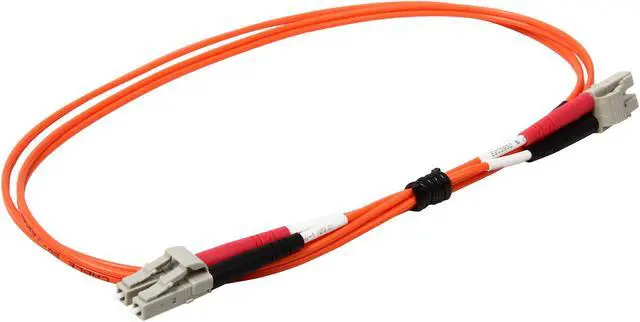 Alt view image 2 of 3 - C2G 33027 OM2 Fiber Optic Cable - LC-LC 50/125 Duplex Multimode PVC Fiber Cable, Orange (3.3 Feet, 1 Meter)