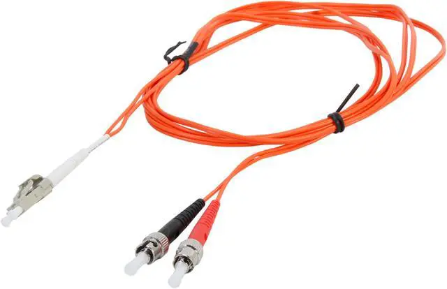 Alt view image 2 of 3 - C2G 33165 OM1 Fiber Optic Cable - LC-ST 62.5/125 Duplex Multimode PVC Fiber Cable, Orange (9.8 Feet, 3 Meters)