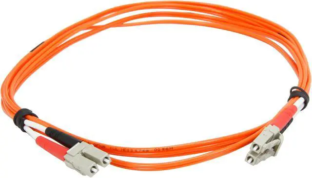 Alt view image 2 of 3 - C2G 33173 OM1 Fiber Optic Cable - LC-LC 62.5/125 Duplex Multimode PVC Fiber Cable, Orange (6.6 Feet, 2 Meters)