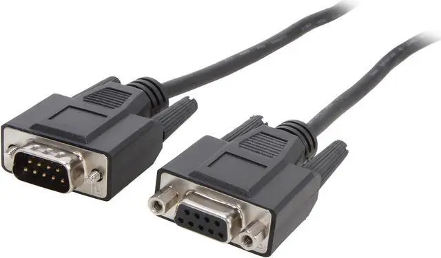 Main image of C2G 52033 DB9 M/F Serial RS232 Extension Cable, Black (25 Feet, 7.62 Meters)