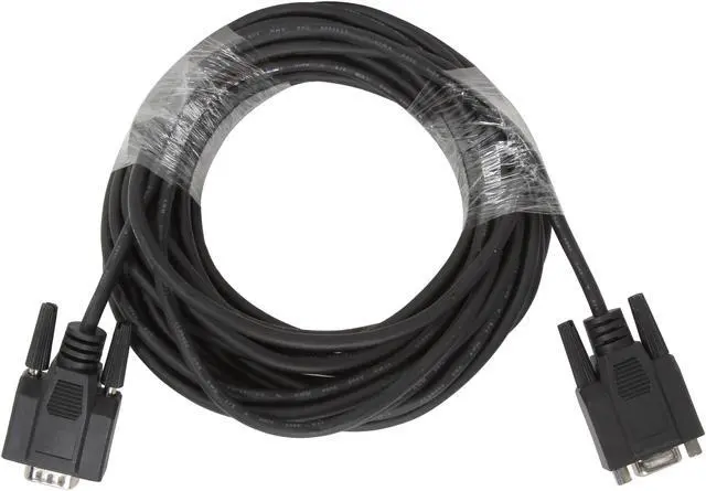 Alt view image 2 of 3 - C2G 52033 DB9 M/F Serial RS232 Extension Cable, Black (25 Feet, 7.62 Meters)