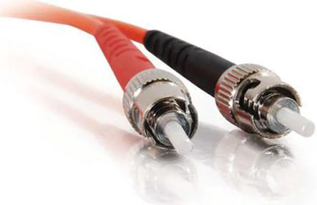 Alt view image 2 of 4 - C2G 05577 OM1 Fiber Optic Cable - ST-ST 62.5/125 Duplex Multimode PVC Fiber Cable, Orange (9.8 Feet, 3 Meters)