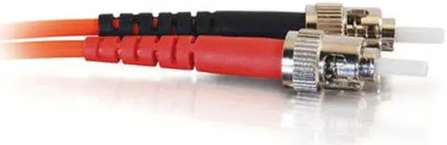 Alt view image 3 of 4 - C2G 05577 OM1 Fiber Optic Cable - ST-ST 62.5/125 Duplex Multimode PVC Fiber Cable, Orange (9.8 Feet, 3 Meters)