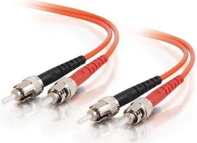 Alt view image 4 of 4 - C2G 05577 OM1 Fiber Optic Cable - ST-ST 62.5/125 Duplex Multimode PVC Fiber Cable, Orange (9.8 Feet, 3 Meters)