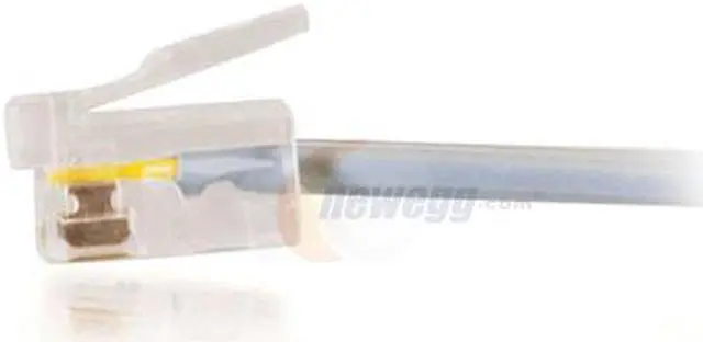 Alt view image 3 of 4 - C2G 08114 RJ12 6P6C Straight Modular Cable, Silver (25 Feet, 7.62 Meters)