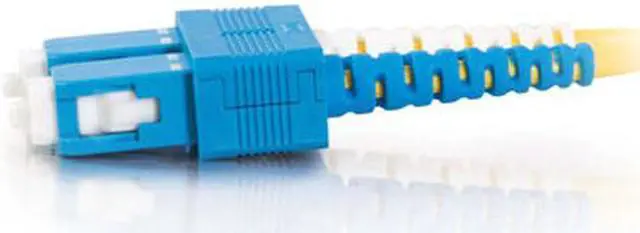 Alt view image 3 of 4 - C2G 18575 OS2 Fiber Optic Cable - SC-SC 9/125 Duplex Single-Mode PVC Fiber Cable, Yellow (32.8 Feet, 10 Meters)