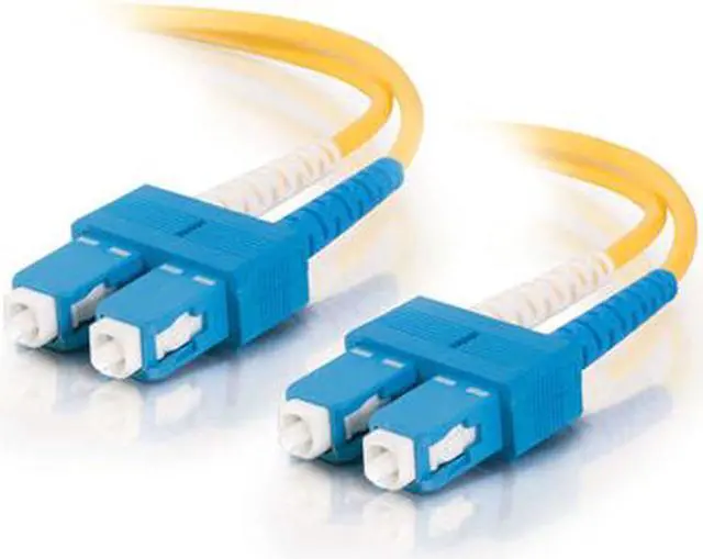 Alt view image 4 of 4 - C2G 18575 OS2 Fiber Optic Cable - SC-SC 9/125 Duplex Single-Mode PVC Fiber Cable, Yellow (32.8 Feet, 10 Meters)