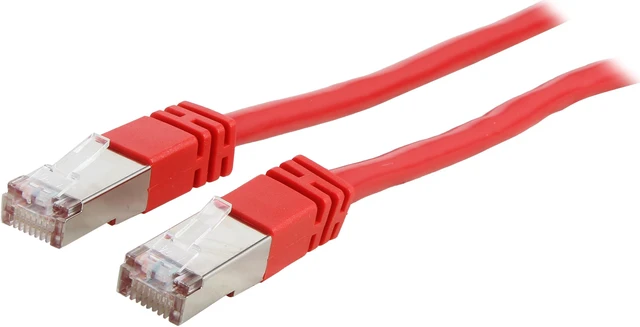 Main image of C2G 27272 50 ft. Cat 5E Red Shielded Molded Patch Cable