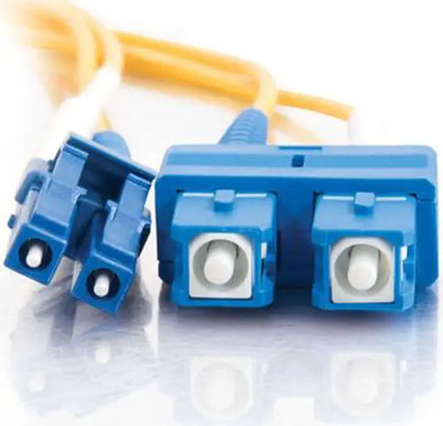 Alt view image 2 of 4 - C2G 28523 OS2 Fiber Optic Cable - LC-SC 9/125 Duplex Single-Mode PVC Fiber Cable, Yellow (32.8 Feet, 10 Meters)