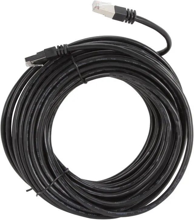 Alt view image 2 of 3 - C2G 28696 Cat5e Cable - Snagless Shielded Ethernet Network Patch Cable, Black (50 Feet, 15.24 Meters)