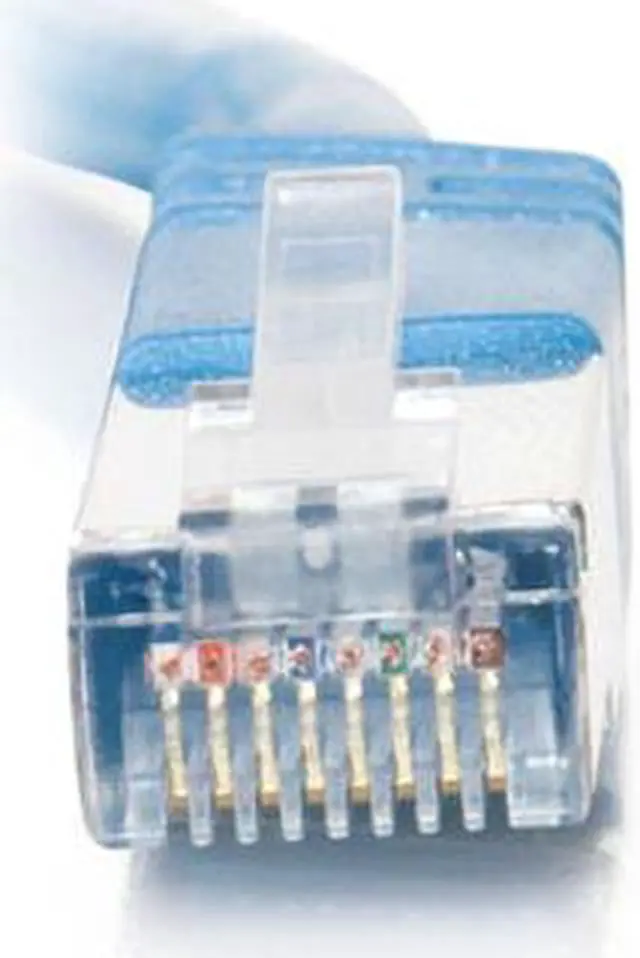 Alt view image 2 of 4 - C2G 28707 Cat5e Cable - Snagless Shielded Ethernet Network Patch Cable, Blue (100 Feet, 30.48 Meters)
