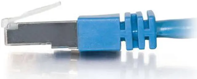 Alt view image 3 of 4 - C2G 28707 Cat5e Cable - Snagless Shielded Ethernet Network Patch Cable, Blue (100 Feet, 30.48 Meters)