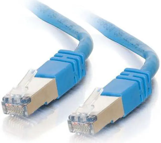 Alt view image 4 of 4 - C2G 28707 Cat5e Cable - Snagless Shielded Ethernet Network Patch Cable, Blue (100 Feet, 30.48 Meters)