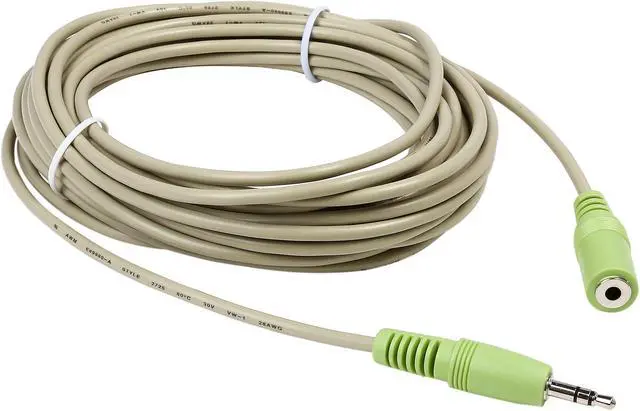 Alt view image 2 of 3 - C2G 27410 3.5mm M/F Stereo Audio Extension Cable (PC-99 Color-Coded) (25 Feet, 7.62 Meters)