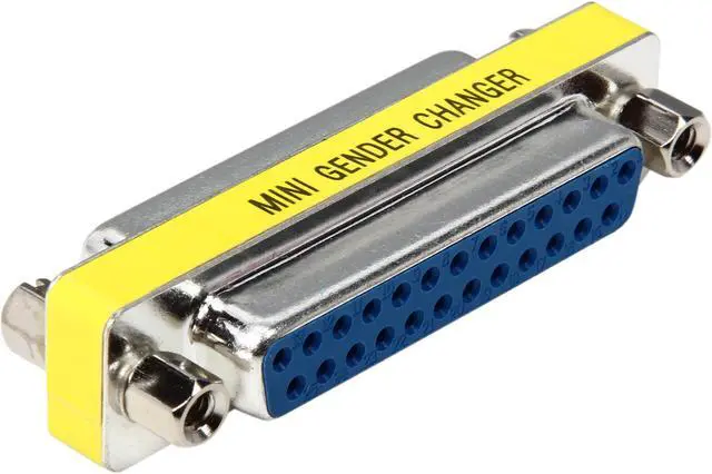 Alt view image 2 of 3 - C2G 02774 DB25 F/F Mini Gender Changer (Coupler)