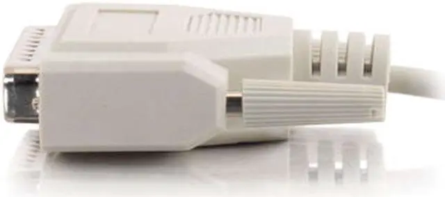 Alt view image 6 of 6 - C2G 09445 DB9 Female to DB25 Male Serial RS232 Modem Cable, Beige (25 Feet, 7.62 Meters)