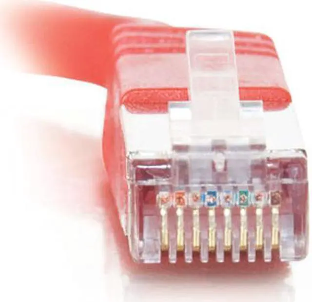 Alt view image 3 of 4 - C2G 28714 Cat5e Cable - Snagless Shielded Ethernet Network Patch Cable, Red (150 Feet, 45.72 Meters)