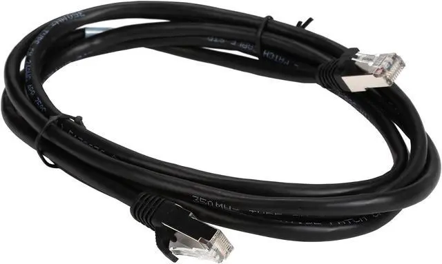 Alt view image 2 of 3 - C2G 28692 Cat5e Cable - Snagless Shielded Ethernet Network Patch Cable, Black (7 Feet, 2.13 Meters)