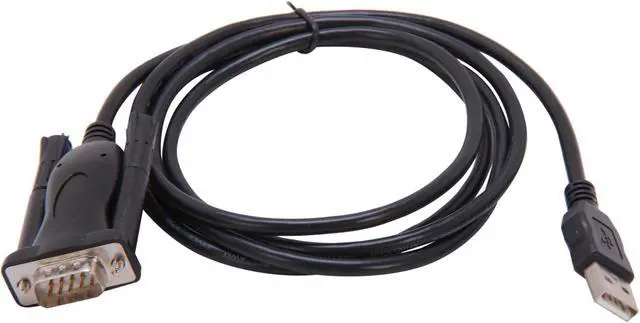Alt view image 2 of 3 - C2G 26887 USB to DB9 Male Serial RS232 Adapter Cable, Black (5 Feet, 1.52 Meters)