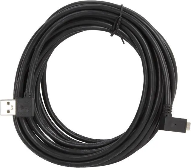 Alt view image 2 of 3 - C2G 28116 USB Cable - USB 2.0 Right Angle A Male to Micro-USB B Right Angle Male Cable, Black (16.4 Feet, 5 Meters)
