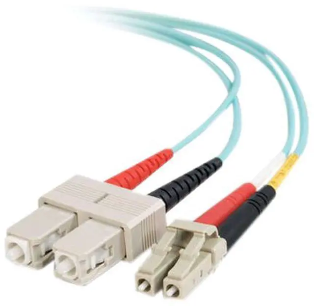 Main image of C2G 33052 6.56 ft. 10 Gb LC/SC Duplex 50/125 Multimode Fiber Patch Cable