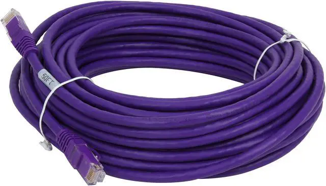Alt view image 2 of 3 - C2G 27806 50 ft. Cat 6 Purple 550 MHz Snagless Patch Cable