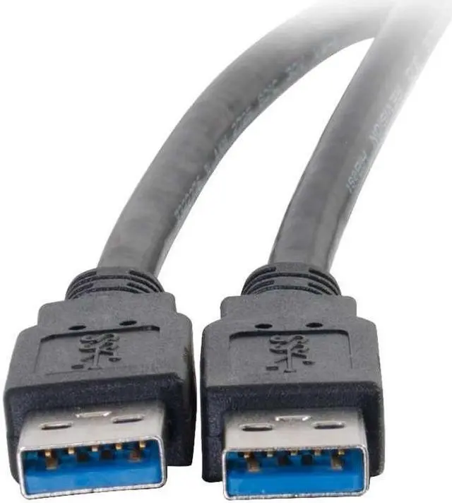 Alt view image 4 of 4 - C2G 54172 9.8ft (3m) USB 3.0 A Male to A Male Cable Black