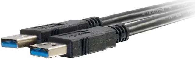 Alt view image 3 of 4 - C2G 54172 9.8ft (3m) USB 3.0 A Male to A Male Cable Black