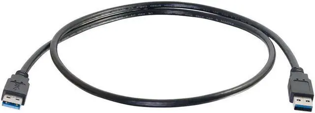 Alt view image 2 of 4 - C2G 54172 9.8ft (3m) USB 3.0 A Male to A Male Cable Black
