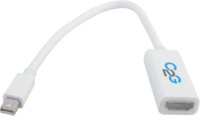 Alt view image 2 of 3 - C2G 54191 Mac-Compatible Mini DisplayPort 1.1 Male to HDMI Female Adapter Cable with Audio