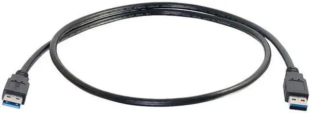 Alt view image 2 of 4 - C2G 54170 USB Cable - USB 3.0 A to A Cable M/M, Black (3.3 Feet, 1 Meter)