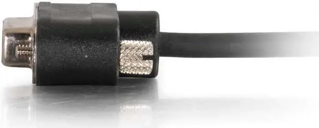 Alt view image 5 of 6 - C2G 52187 15ft (4.6m) Serial RS232 DB9 Null Modem Cable with Low Profile Connectors M/F - In-Wall CMG-Rated, Black