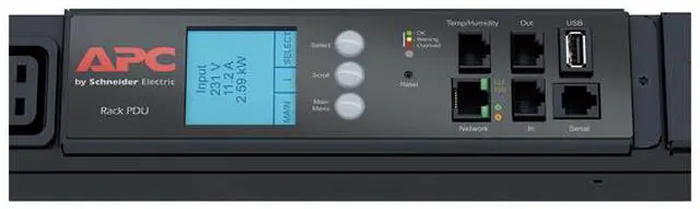 Alt view image 3 of 5 - APC Rack PDU 2G, Metered, ZeroU, 17.3kW, 240V, (30) C13 & (12) C19