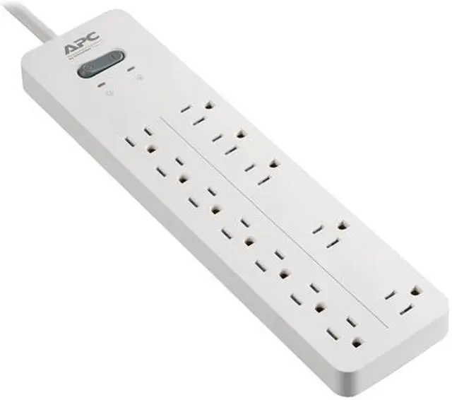 Alt view image 3 of 3 - APC 12-Outlet Surge Protector, SurgeArrest Home / Office - White  (PH12W)