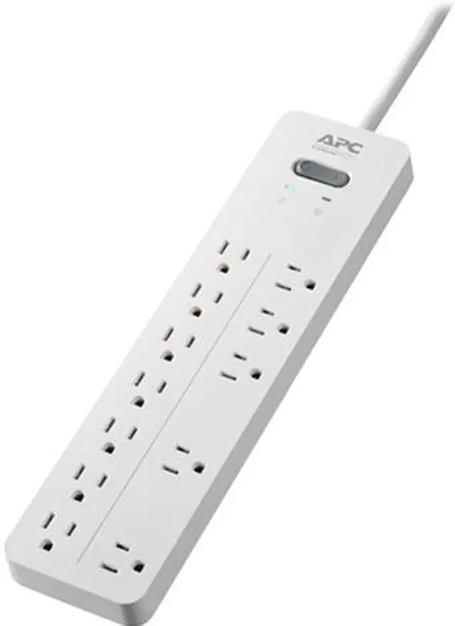 Main image of APC 12-Outlet Surge Protector, SurgeArrest Home / Office - White  (PH12W)