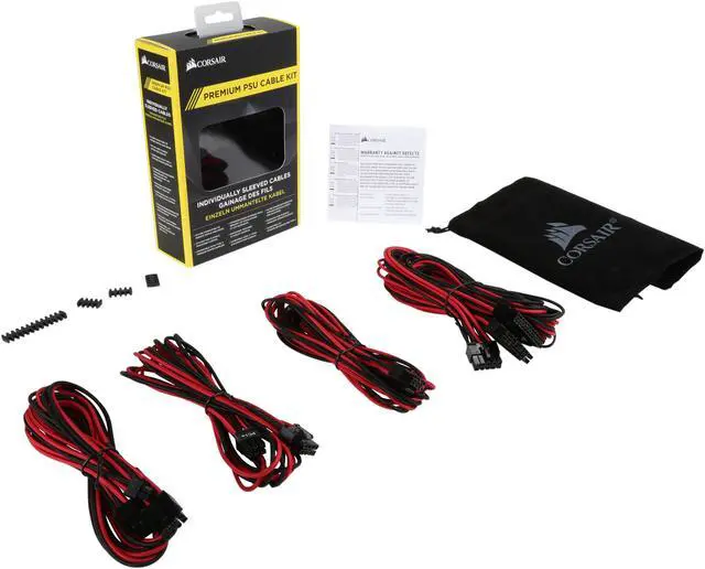 Alt view image 3 of 3 - Corsair CP-8920148 Premium Individually Sleeved PSU Cable Kit Starter Package, Type 4 (Generation 3)