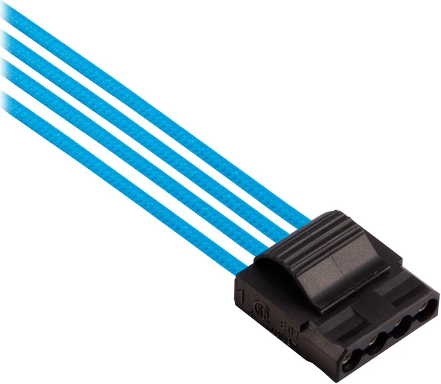 Alt view image 3 of 16 - Corsair CP-8920225 Premium Individually Sleeved PSU Cables Pro Kit Type 4 Gen 4 - Blue