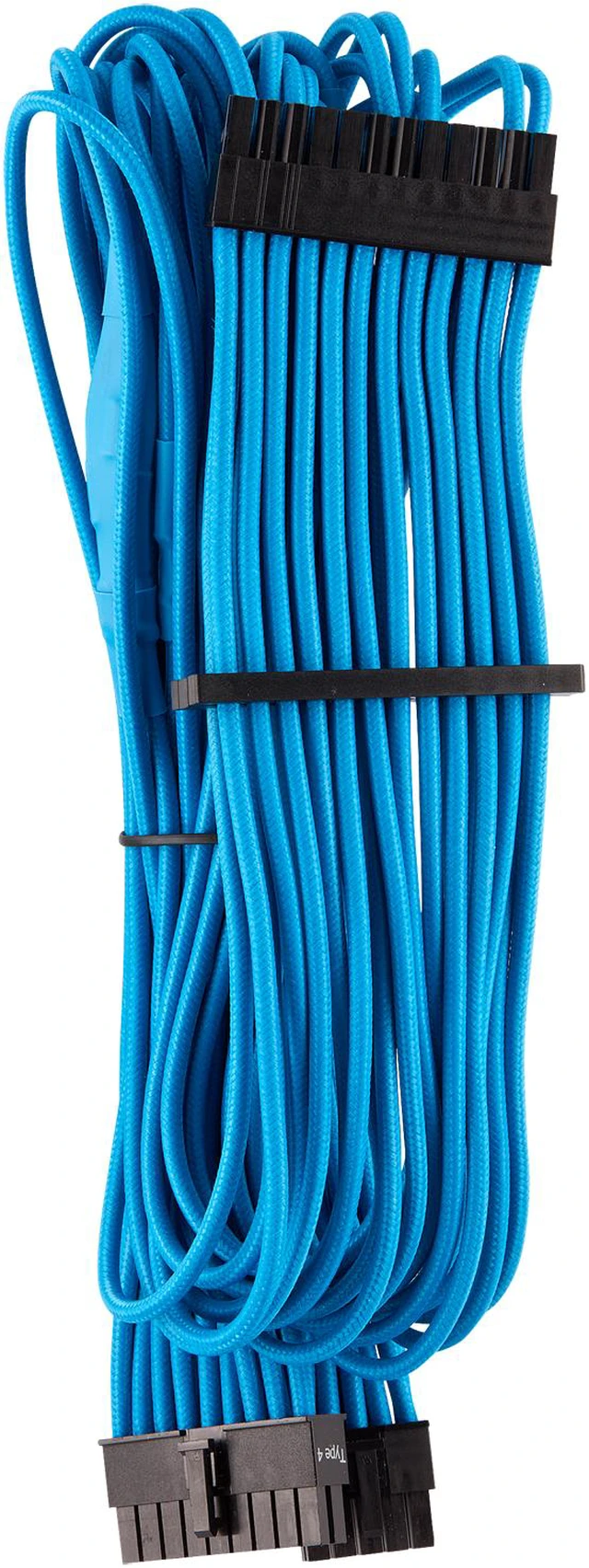 Alt view image 6 of 16 - Corsair CP-8920225 Premium Individually Sleeved PSU Cables Pro Kit Type 4 Gen 4 - Blue