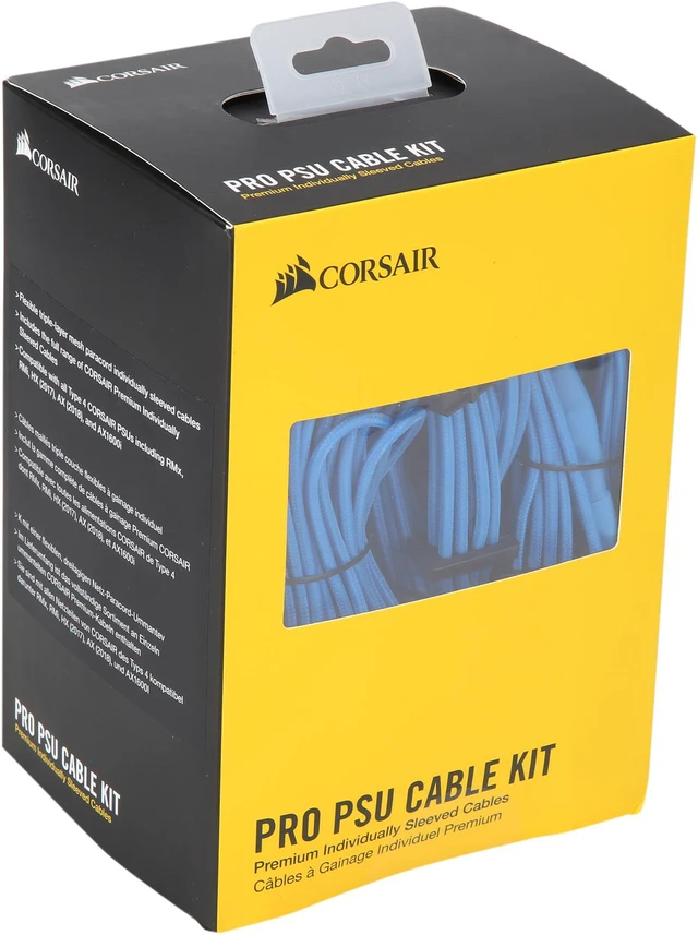 Alt view image 16 of 16 - Corsair CP-8920225 Premium Individually Sleeved PSU Cables Pro Kit Type 4 Gen 4 - Blue