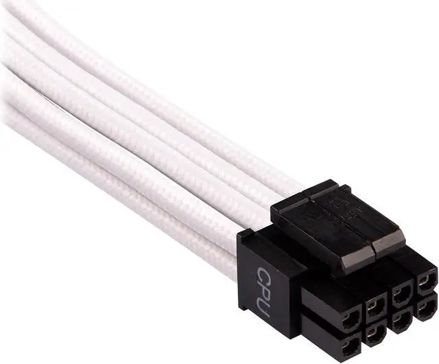 Alt view image 2 of 4 - Corsair CP-8920238 2.46 ft. (0.75m) Premium Individually Sleeved EPS12V/ATX12V Cables Type 4 Gen 4 - White